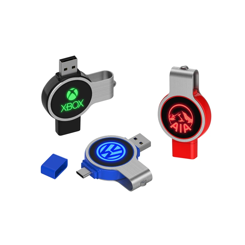 Mini unidad flash USB OTG giratoria